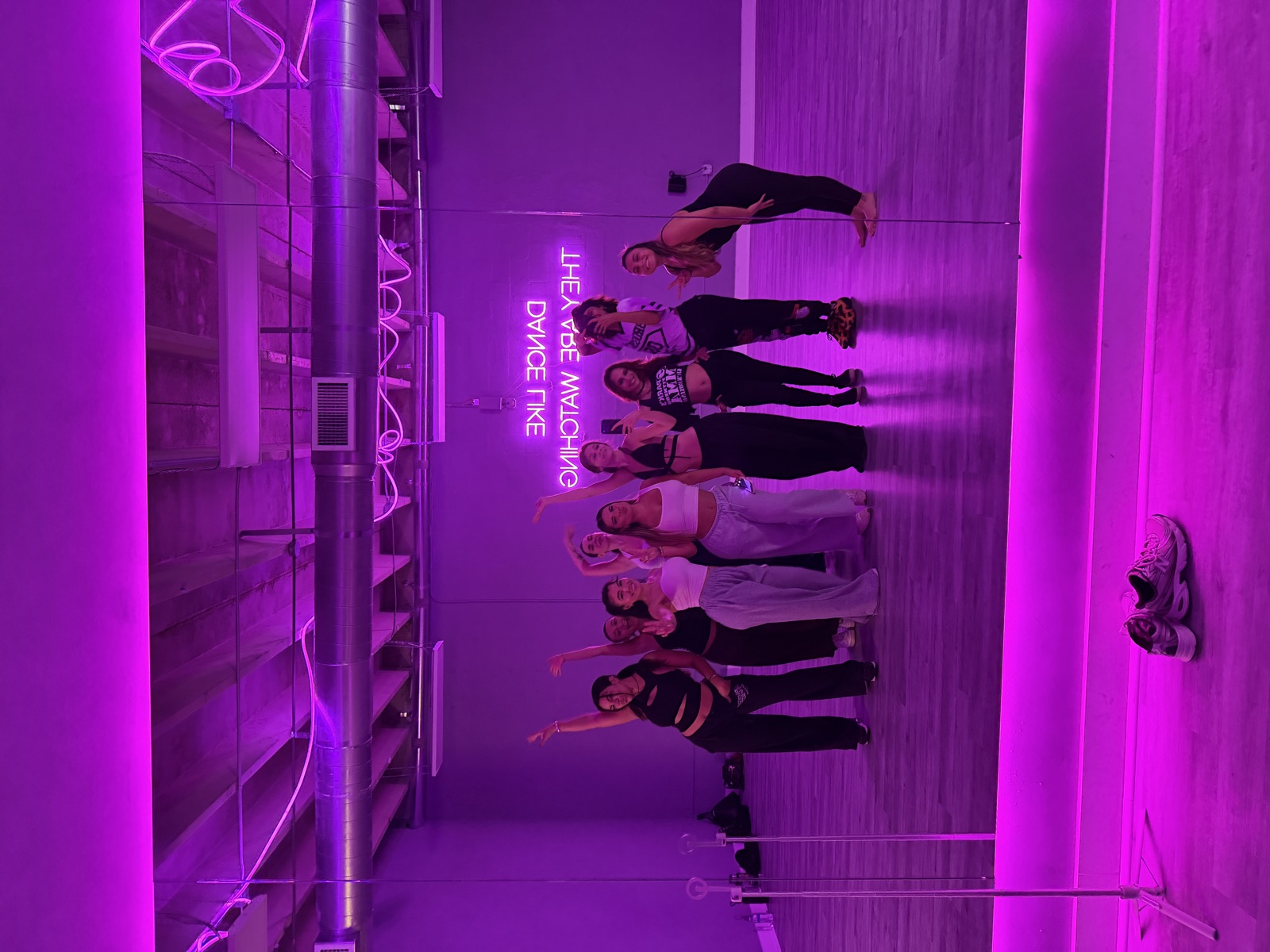 The class together after a session